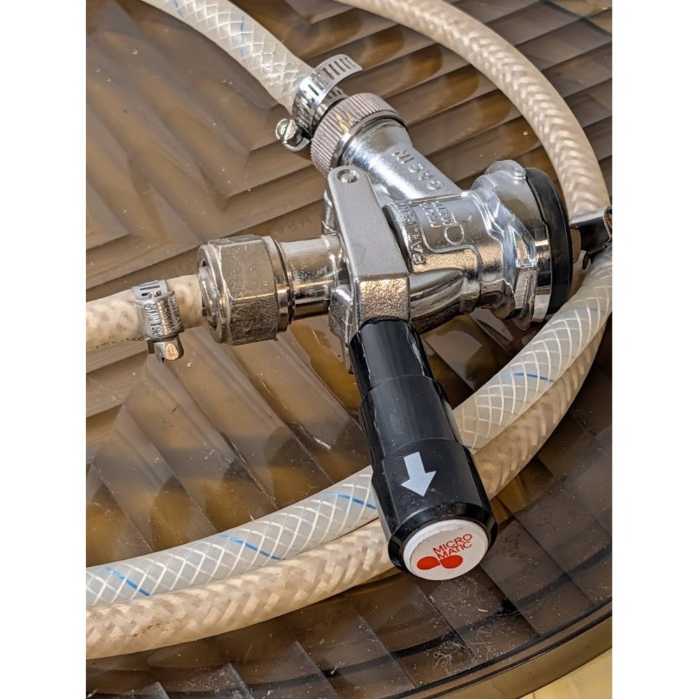 D-System Sankey Beer Keg Coupler‎ Tap with Braided Line Hose Assembly Stainless
